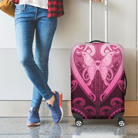 Aotearoa Breast Cancer Luggage Cover Maori Tribal Pattern LT05 - Polynesian Pride