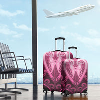 Aotearoa Breast Cancer Luggage Cover Maori Tribal Pattern LT05 - Polynesian Pride