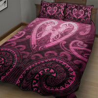Aotearoa Breast Cancer Quilt Bed Set Maori Tribal Pattern LT05 - Polynesian Pride