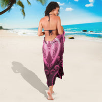 Aotearoa Breast Cancer Sarong Maori Tribal Pattern LT05 - Polynesian Pride