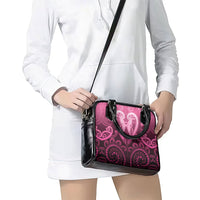 Aotearoa Breast Cancer Shoulder Handbag Maori Tribal Pattern LT05 - Polynesian Pride