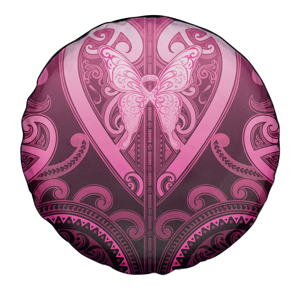 Aotearoa Breast Cancer Spare Tire Cover Maori Tribal Pattern LT05 - Polynesian Pride