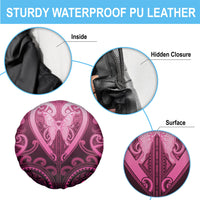 Aotearoa Breast Cancer Spare Tire Cover Maori Tribal Pattern LT05 - Polynesian Pride