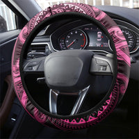 Aotearoa Breast Cancer Steering Wheel Cover Maori Tribal Pattern LT05 - Polynesian Pride