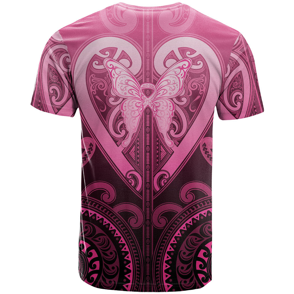Aotearoa Breast Cancer T Shirt Maori Tribal Pattern LT05 - Polynesian Pride