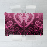 Aotearoa Breast Cancer Tablecloth Maori Tribal Pattern LT05 Pink - Polynesian Pride