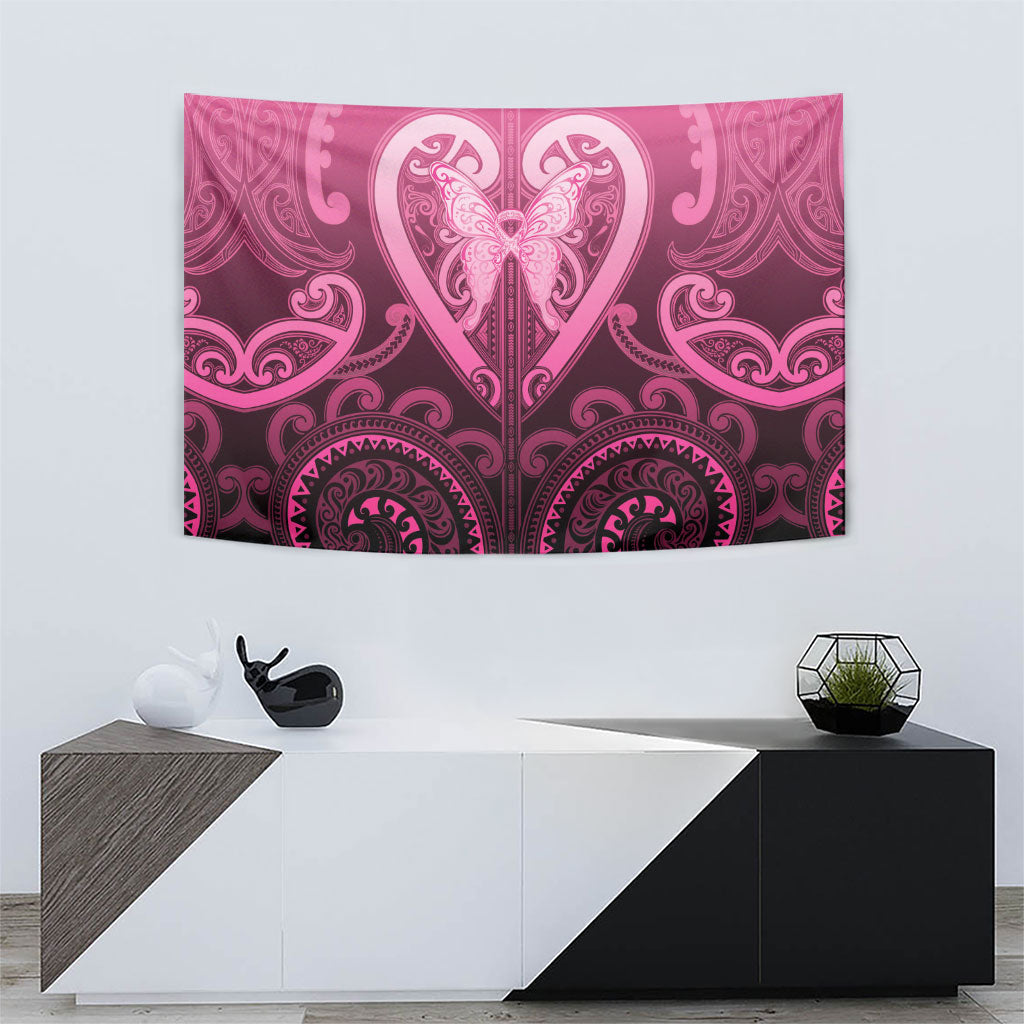 Aotearoa Breast Cancer Tapestry Maori Tribal Pattern LT05 - Polynesian Pride