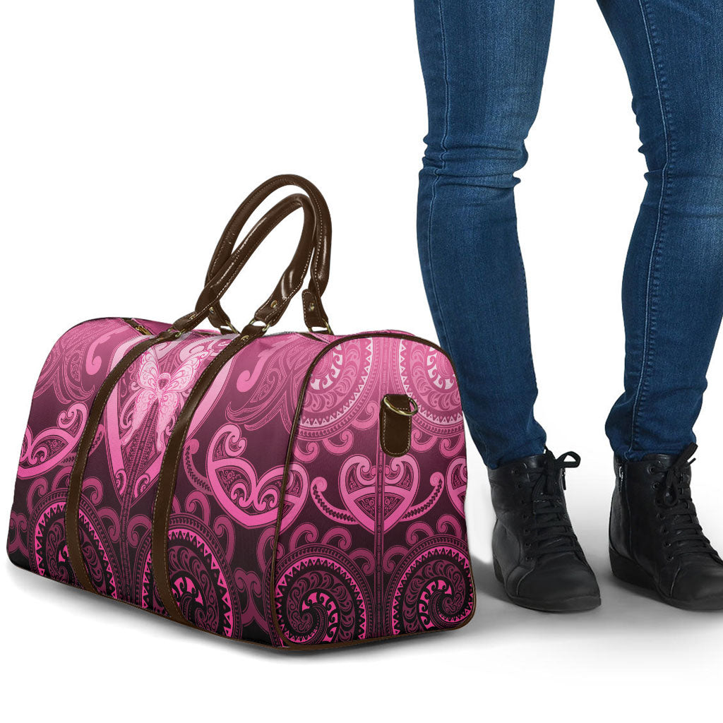 Aotearoa Breast Cancer Travel Bag Maori Tribal Pattern LT05 - Polynesian Pride