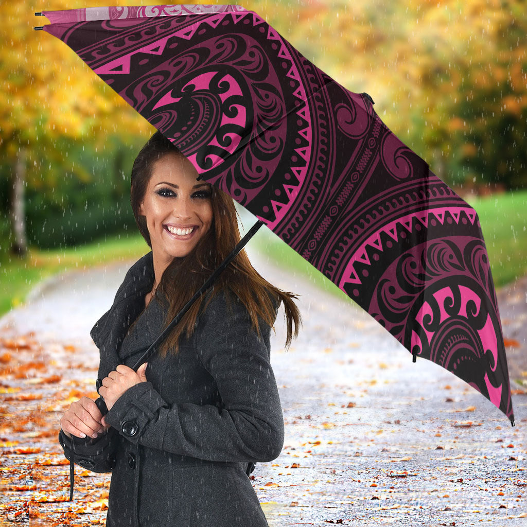 Aotearoa Breast Cancer Umbrella Maori Tribal Pattern LT05 - Polynesian Pride