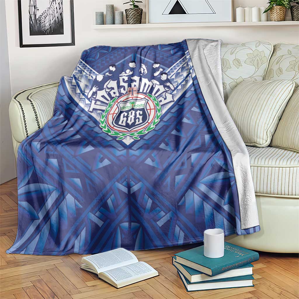 Toa Samoa Rugby Blanket Samoan Pride With Tribal Pattern - Polynesian Pride