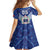 Toa Samoa Rugby Custom Family Matching Off Shoulder Short Dress and Hawaiian Shirt Samoan Pride With Tribal Pattern - Polynesian Pride