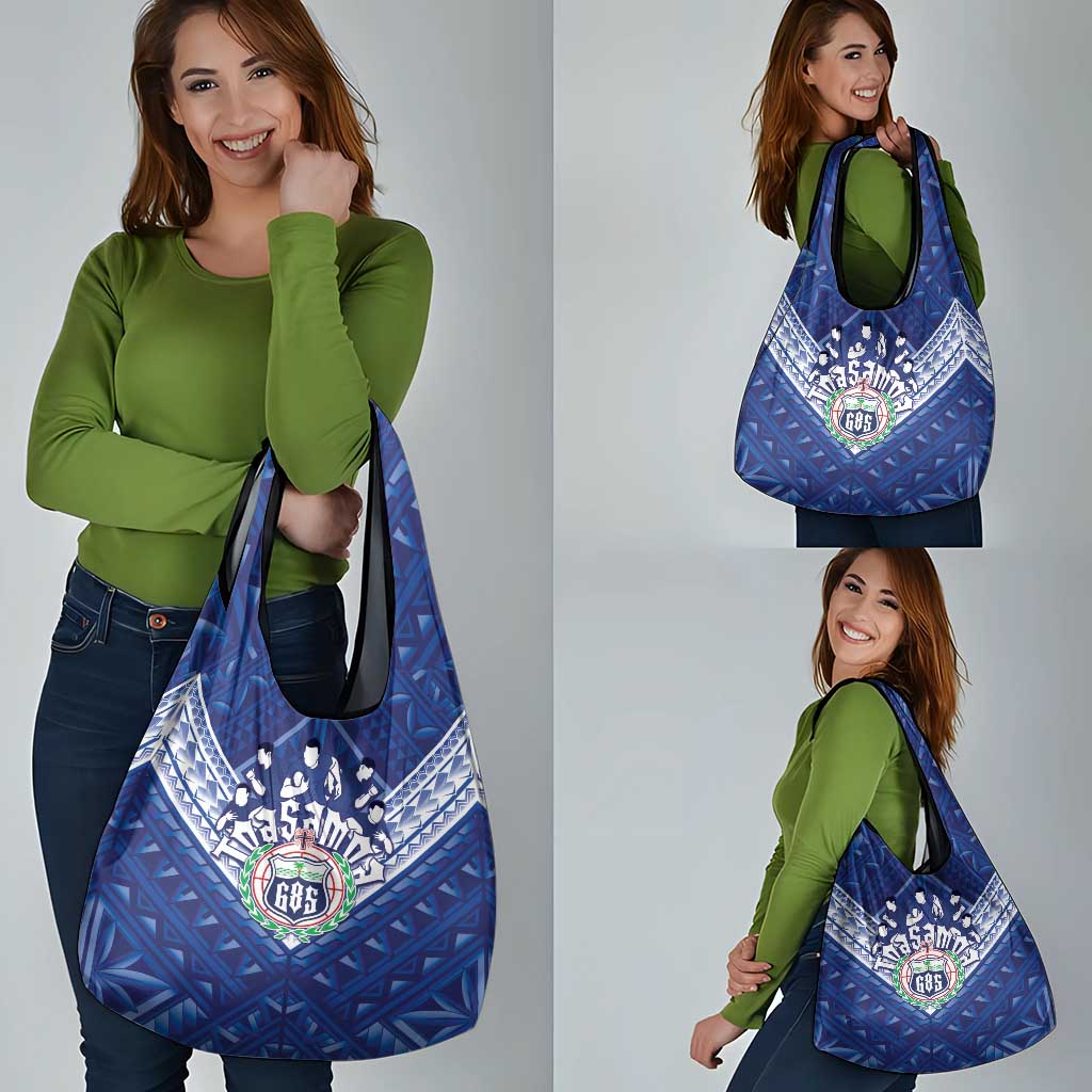 Toa Samoa Rugby Grocery Bag Samoan Pride With Tribal Pattern - Polynesian Pride