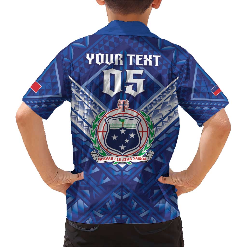 Toa Samoa Rugby Custom Kid Hawaiian Shirt Samoan Pride With Tribal Pattern - Polynesian Pride