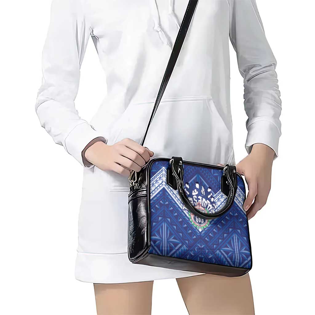 Toa Samoa Rugby Shoulder Handbag Samoan Pride With Tribal Pattern - Polynesian Pride