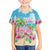 Hawaii Christmas Family Matching Off The Shoulder Long Sleeve Dress and Hawaiian Shirt Deck The Palms Holiday Flamingos