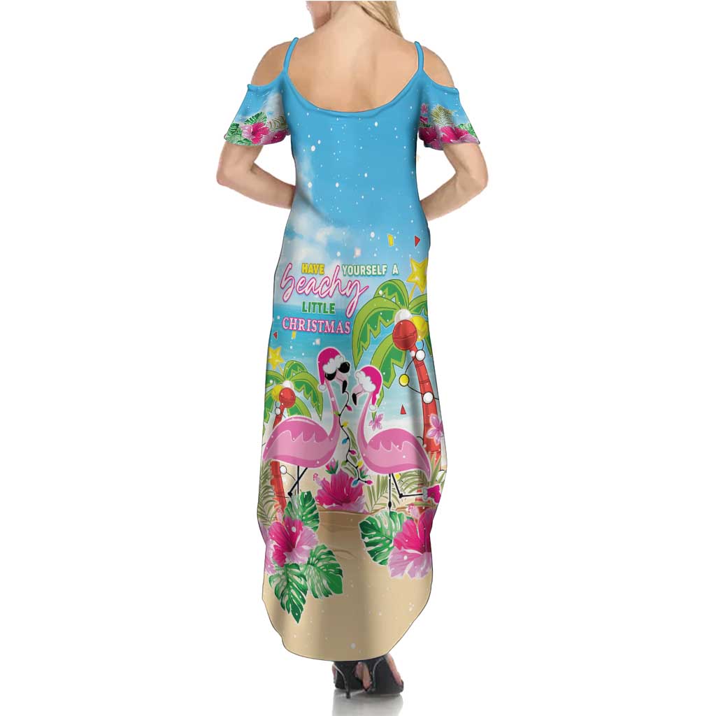 Hawaii Christmas Family Matching Summer Maxi Dress and Hawaiian Shirt Deck The Palms Holiday Flamingos LT05 - Polynesian Pride