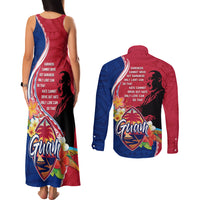 Guam Martin Luther King Jr Day Couples Matching Tank Maxi Dress and Long Sleeve Button Shirt LT05 - Polynesian Pride