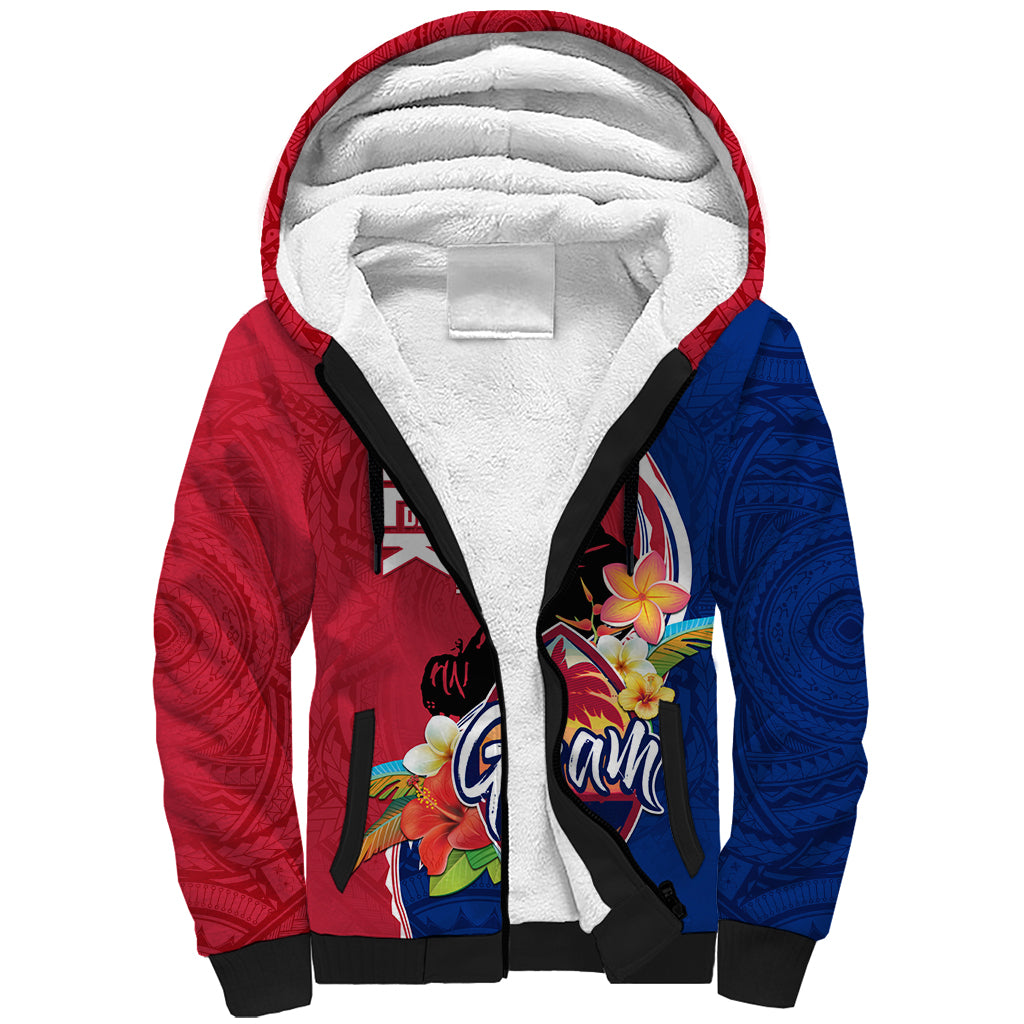 Guam Martin Luther King Jr Day Sherpa Hoodie LT05 Unisex Red - Polynesian Pride