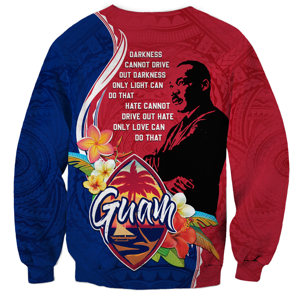 Guam Martin Luther King Jr Day Sweatshirt LT05 - Polynesian Pride