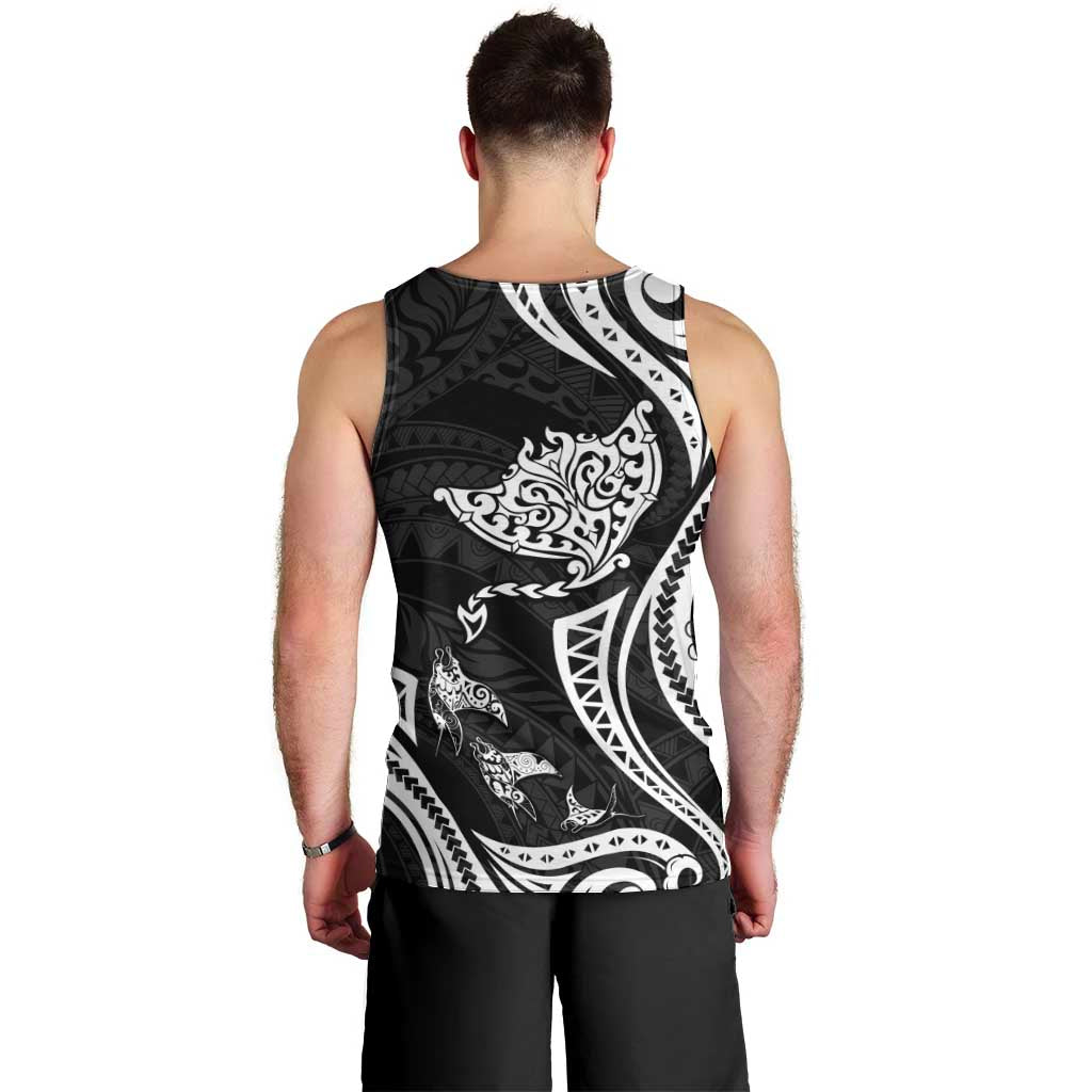 Hawaii Manta Ray Men Tank Top Polynesian Art Tattoo LT05 - Polynesian Pride