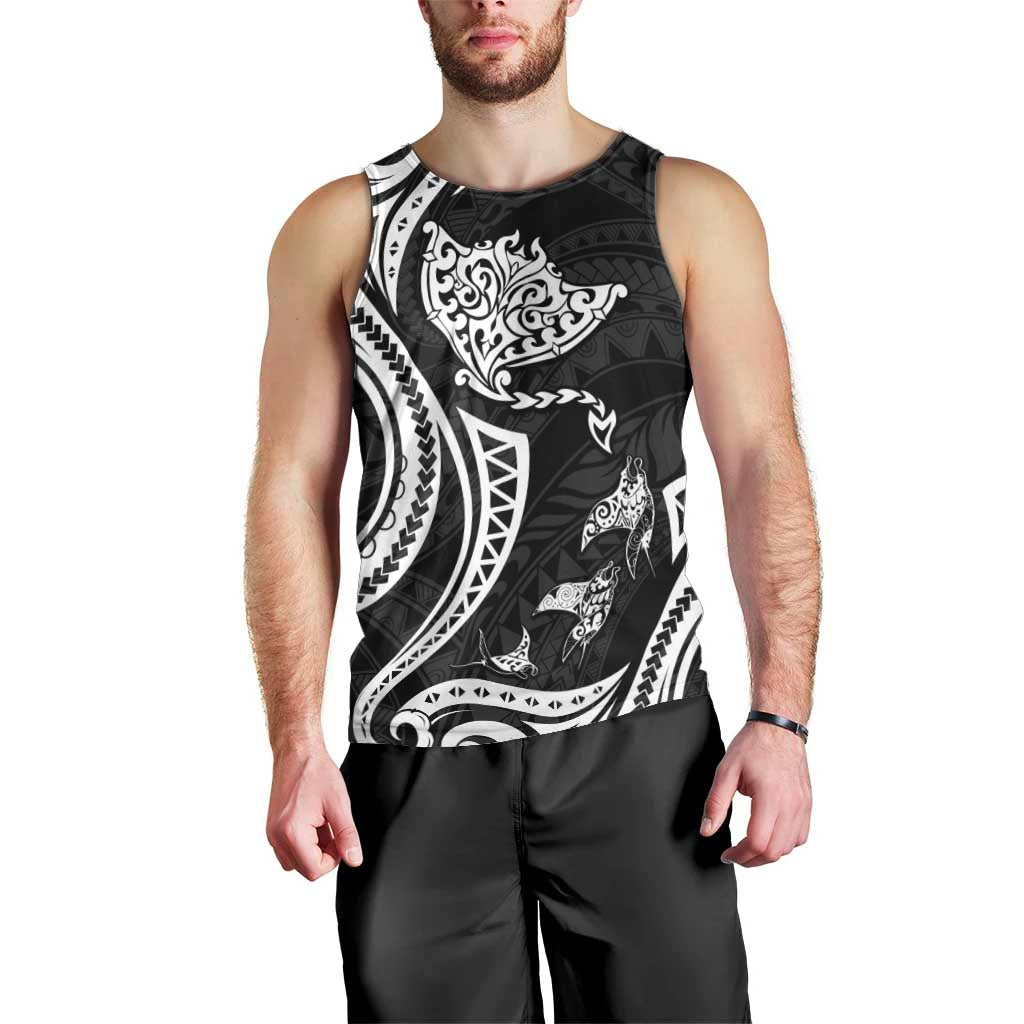Hawaii Manta Ray Men Tank Top Polynesian Art Tattoo LT05 - Polynesian Pride