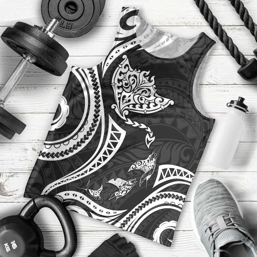 Hawaii Manta Ray Men Tank Top Polynesian Art Tattoo LT05 - Polynesian Pride