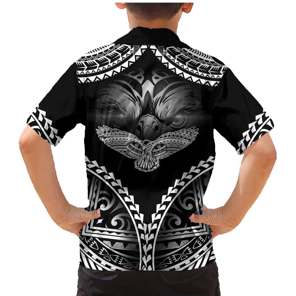 Hawaiian Hawk Family Matching Mermaid Dress and Hawaiian Shirt Polynesian Pattern Style LT05 - Polynesian Pride