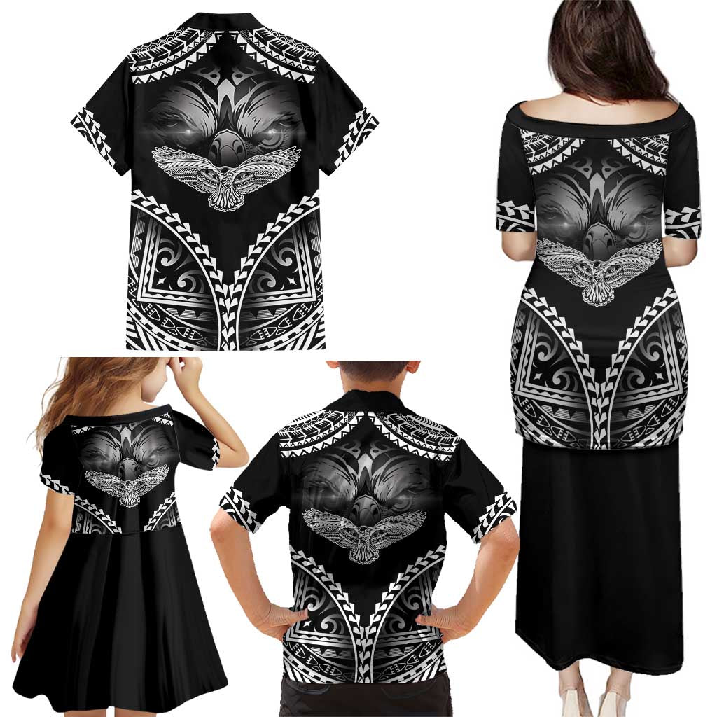 Hawaiian Hawk Family Matching Puletasi and Hawaiian Shirt Polynesian Pattern Style LT05 - Polynesian Pride