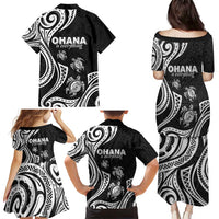 Hawaii Ohana Means Family Family Matching Puletasi and Hawaiian Shirt Sea Turtle Polynesian Style LT05 - Polynesian Pride