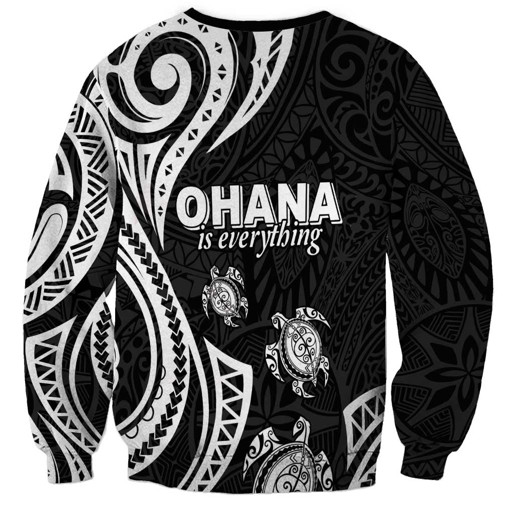 Hawaii Ohana Means Family Sweatshirt Sea Turtle Polynesian Style