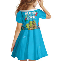 Ohana Hawaii Family Matching Long Sleeve Bodycon Dress and Hawaiian Shirt Kawaii Family Turtle LT05 - Polynesian Pride