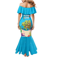 Ohana Hawaii Family Matching Mermaid Dress and Hawaiian Shirt Kawaii Family Turtle LT05 - Polynesian Pride