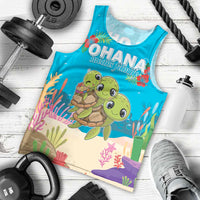 Ohana Hawaii Men Tank Top Kawaii Family Turtle