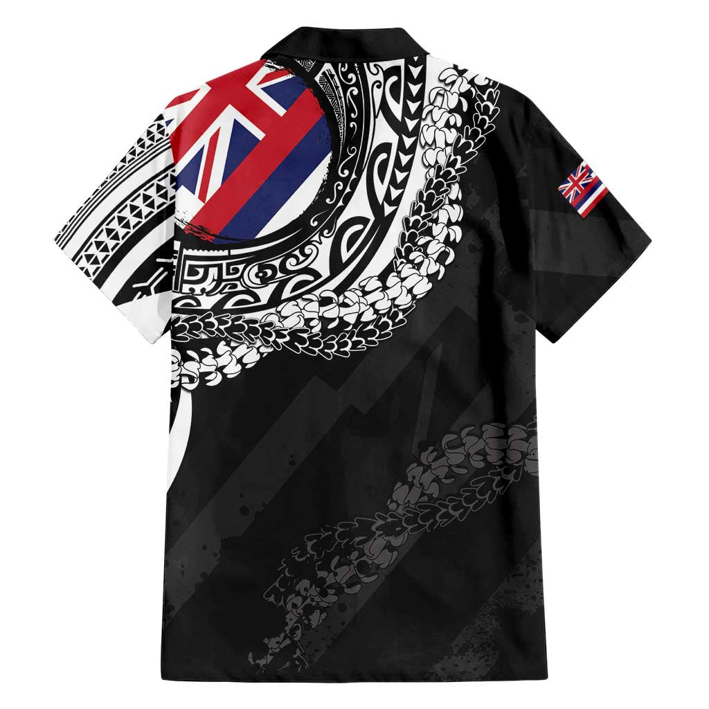 Hawaii King Flag Family Matching Summer Maxi Dress and Hawaiian Shirt Hawaiian Maile Lei - Polynesian Pride