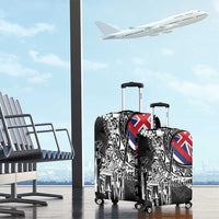 Hawaii King Flag Luggage Cover Hawaiian Maile Lei - Polynesian Pride