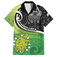 Custom New Zealand Cook Islands Hawaiian Shirt Maori Tiki With Circle Stars Turtle - Polynesian Pride