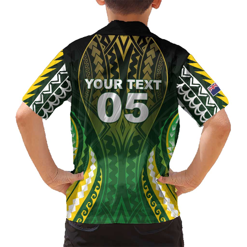 Custom Cook Islands Rugby Hawaiian Shirt Unique Style Green Version - Polynesian Pride