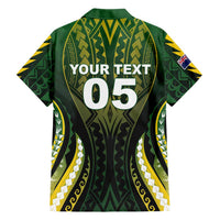 Custom Cook Islands Rugby Family Matching Off Shoulder Maxi Dress and Hawaiian Shirt Unique Style Black Version - Polynesian Pride