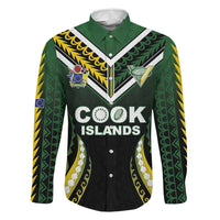 Custom Cook Islands Rugby Family Matching Off Shoulder Maxi Dress and Hawaiian Shirt Unique Style Black Version - Polynesian Pride