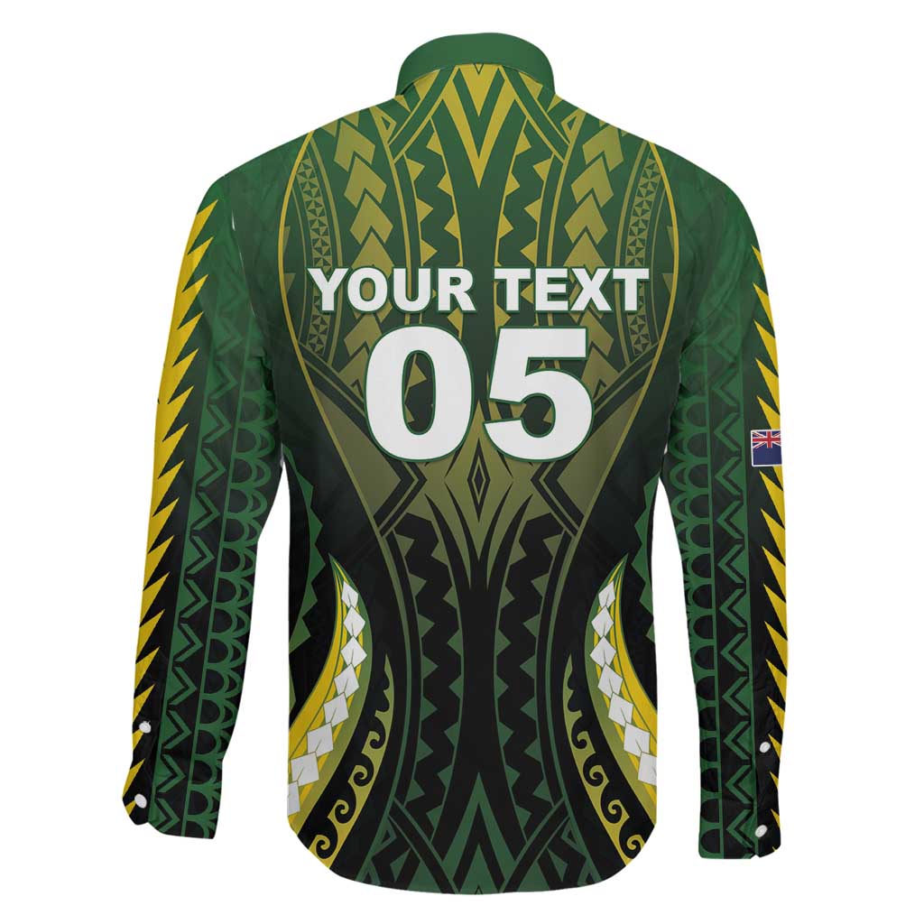 Custom Cook Islands Rugby Family Matching Off Shoulder Short Dress and Hawaiian Shirt Unique Style Black Version - Polynesian Pride