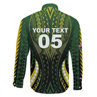 Custom Cook Islands Rugby Family Matching Tank Maxi Dress and Hawaiian Shirt Unique Style Black Version - Polynesian Pride