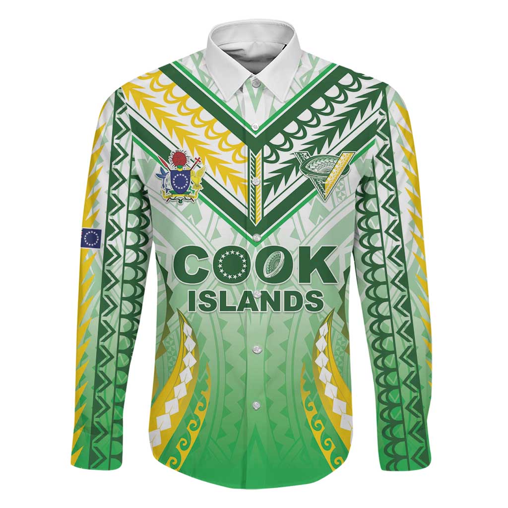 Custom Cook Islands Rugby Family Matching Puletasi and Hawaiian Shirt Unique Style White Version - Polynesian Pride