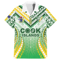 Custom Cook Islands Rugby Family Matching Summer Maxi Dress and Hawaiian Shirt Unique Style White Version - Polynesian Pride