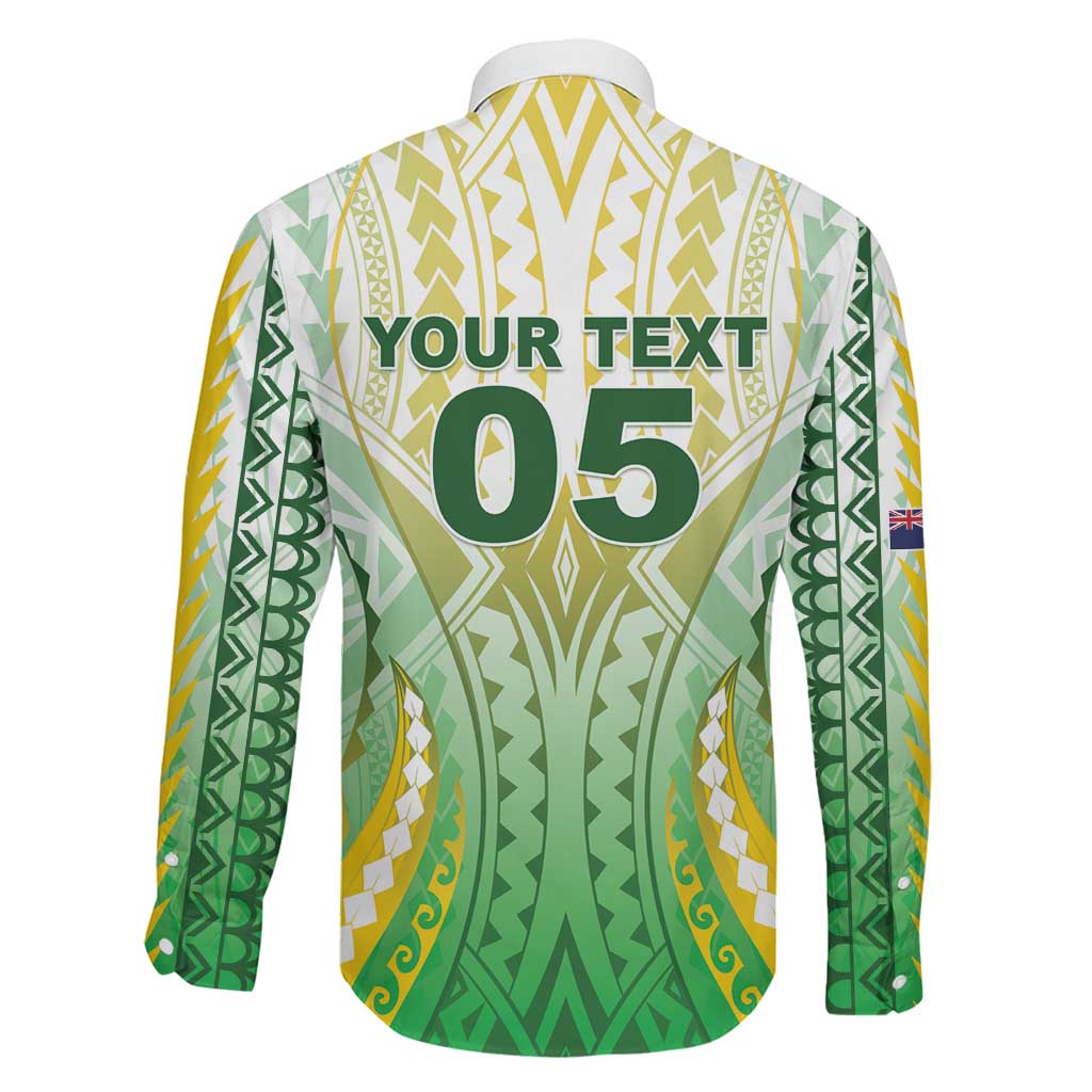 Custom Cook Islands Rugby Family Matching Summer Maxi Dress and Hawaiian Shirt Unique Style White Version - Polynesian Pride