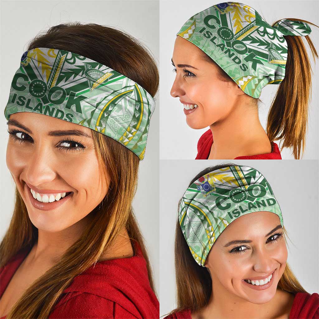 Cook Islands Rugby Neck Gaiter Unique Style White Version - Polynesian Pride