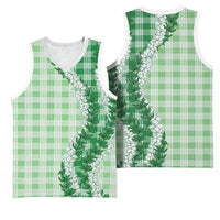 Green Hawaii Palaka Basketball Jersey Hawaiian Honohono Lei