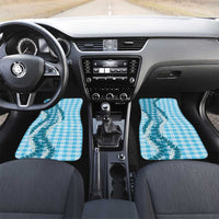 Blue Hawaii Palaka Car Mats Hawaiian Honohono Lei