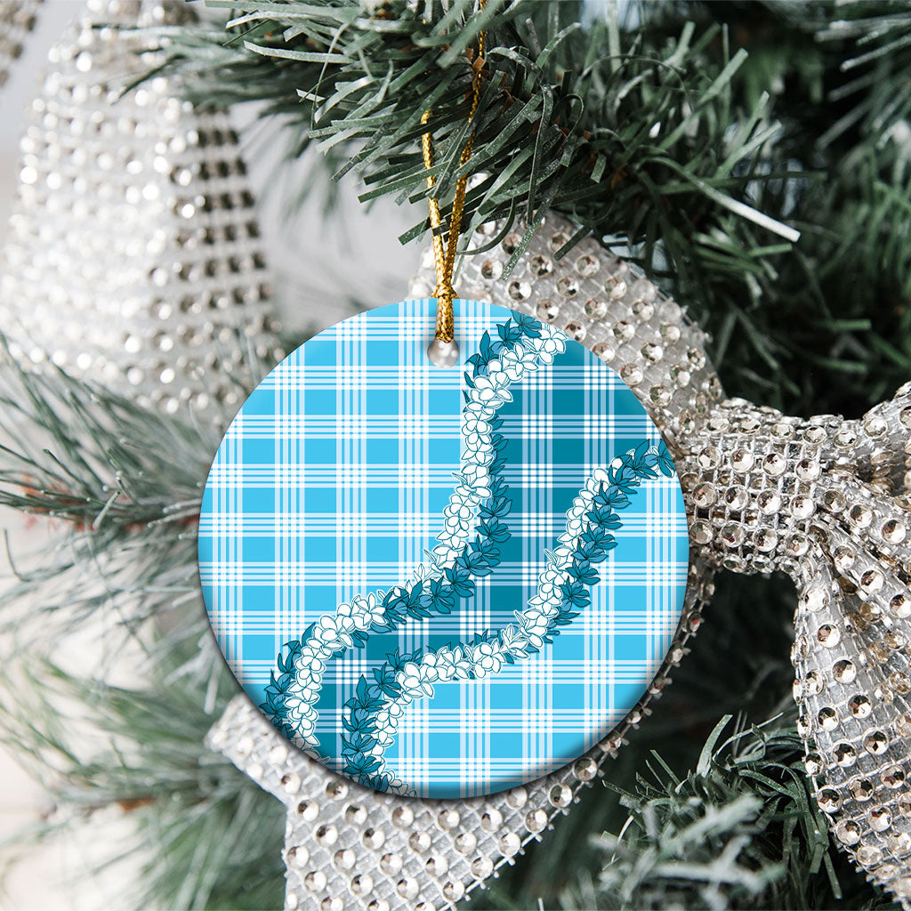 Blue Hawaii Palaka Ceramic Ornament Hawaiian Honohono Lei LT05 - Polynesian Pride