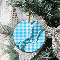 Blue Hawaii Palaka Ceramic Ornament Hawaiian Honohono Lei LT05 - Polynesian Pride