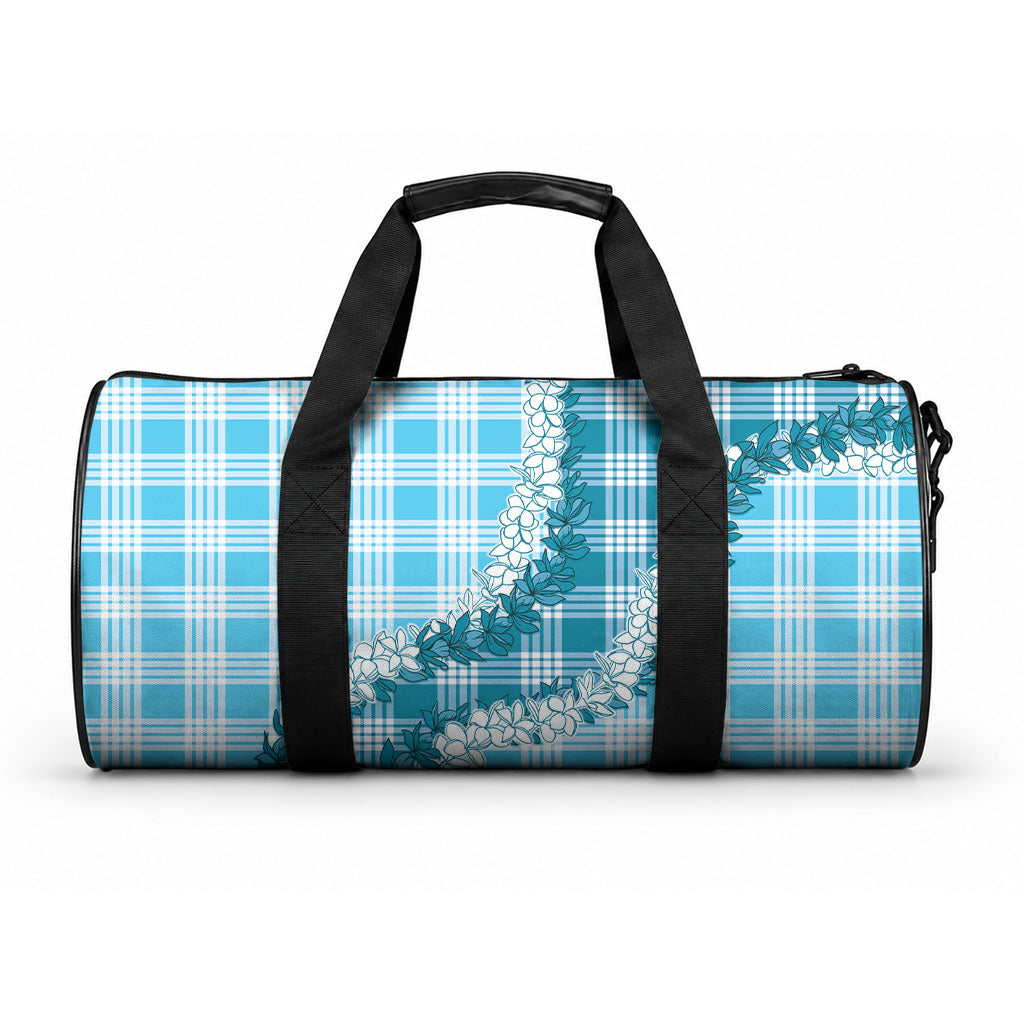 Blue Hawaii Palaka Duffle Bag Hawaiian Honohono Lei LT05 One size Blue - Polynesian Pride